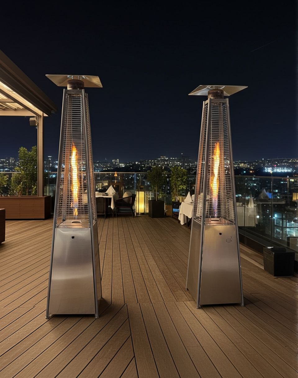 Tantex Heat - Dış Mekan Piramit Isıtıcı (Model 15)